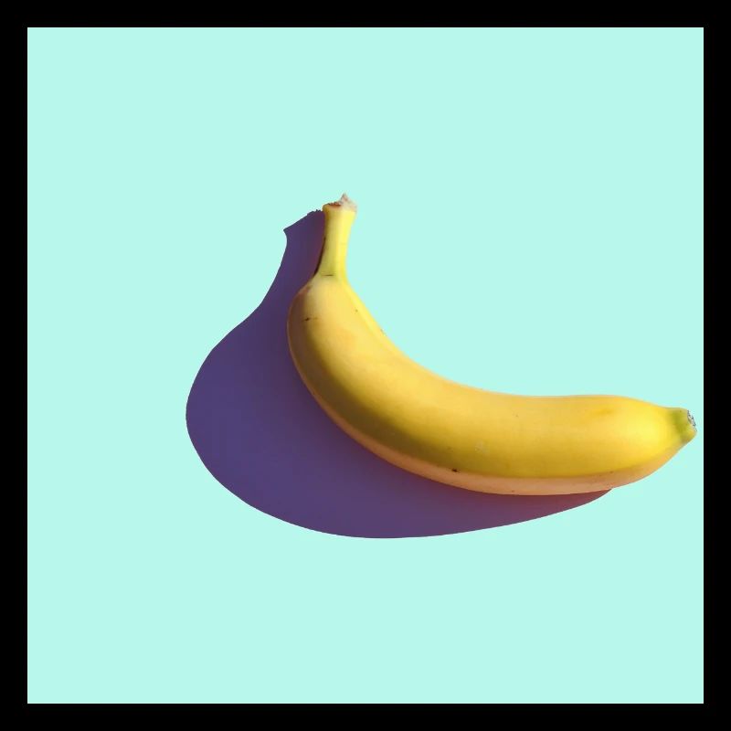 Aquarelle de minimalisme banane abstraite