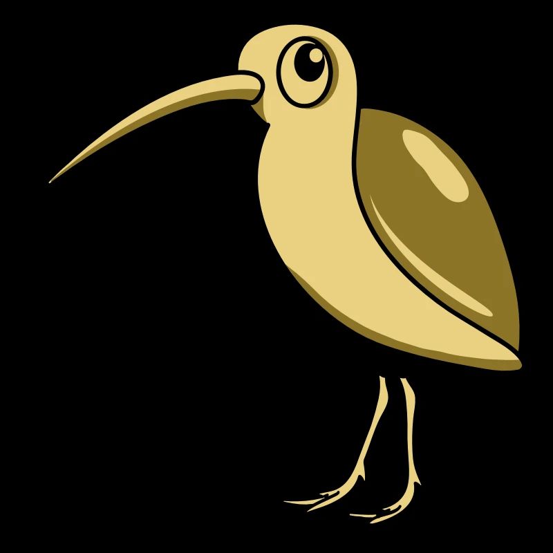 Snipe bird animal cute funny design
