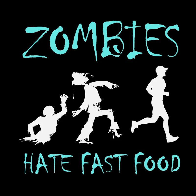 Zombie. Fastfood. Jogger.