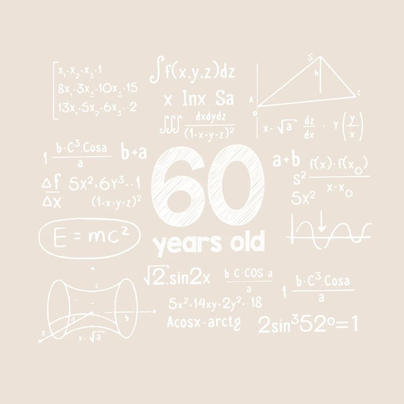 60e anniversaire - 60 ans - Math