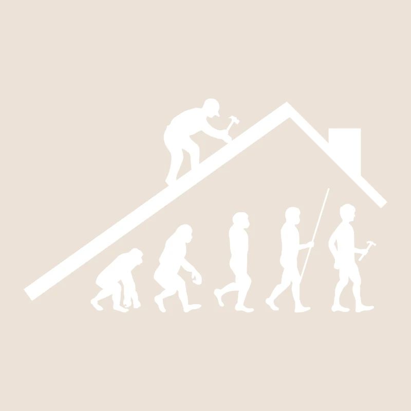 Cadeau de couvreur de charpentier Evolution Art