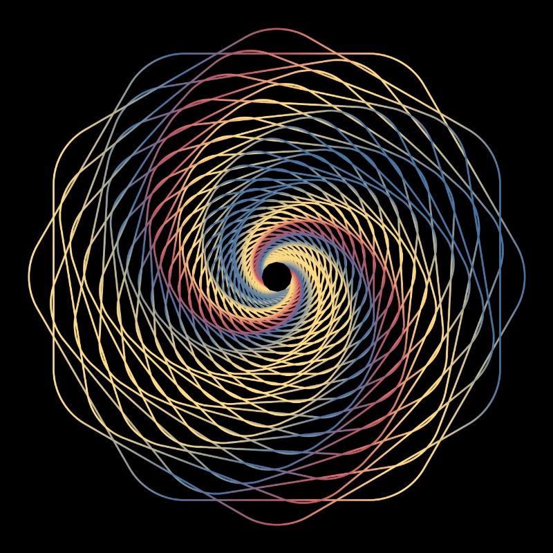Sacred geometry spiral
