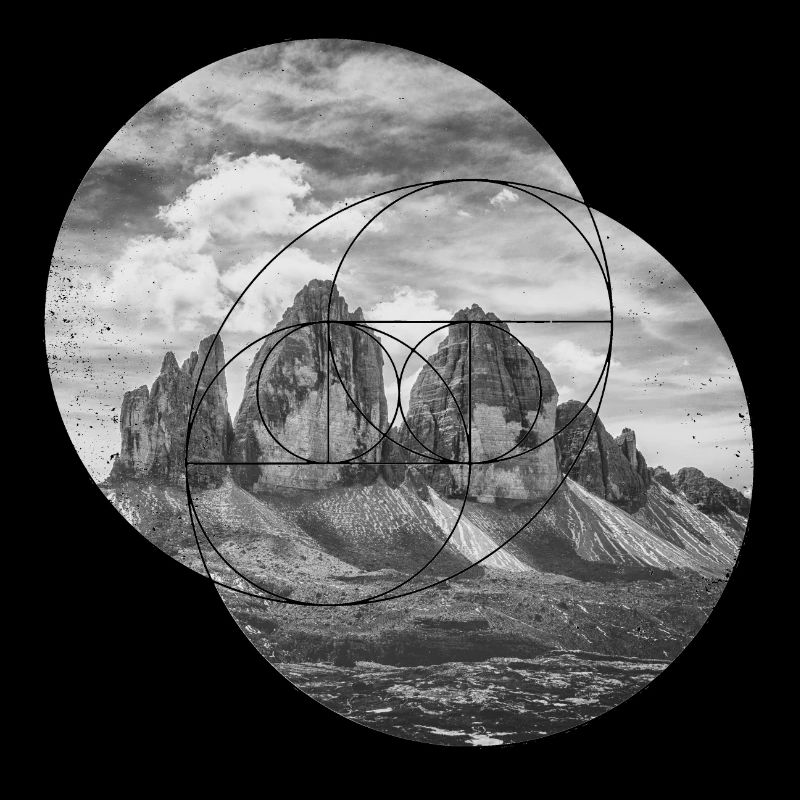 Trois Cnes Dolomites Forme géométrique Polygone