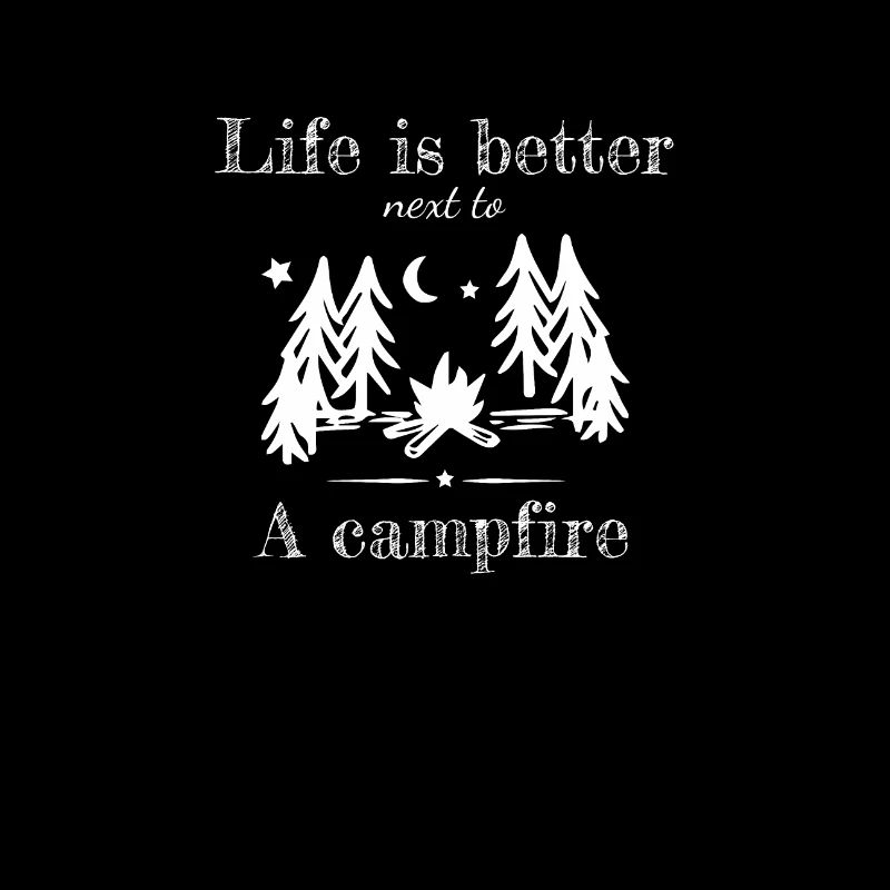 Das Leben ist am besten am Lagerfeuer