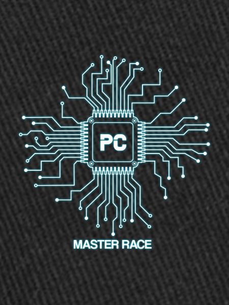 Blaues PC-Master-Race - CPU-Nerd