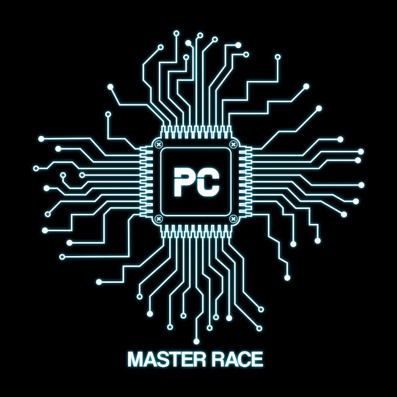 Blue PC Master Race - Nerd CPU