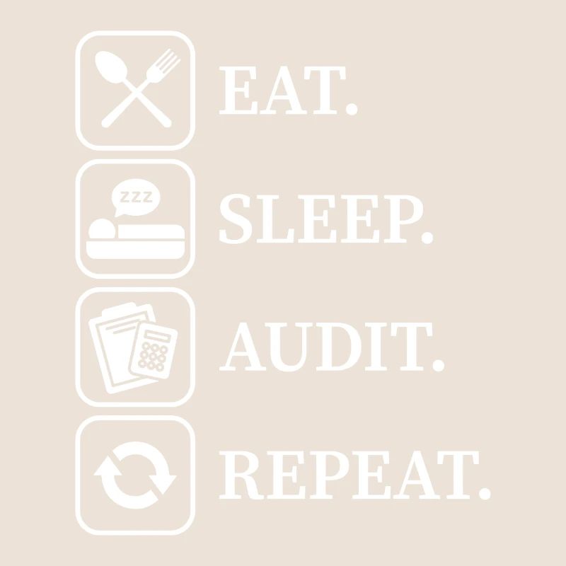 Eat sleep audit repeat Buchhalter Geschenk