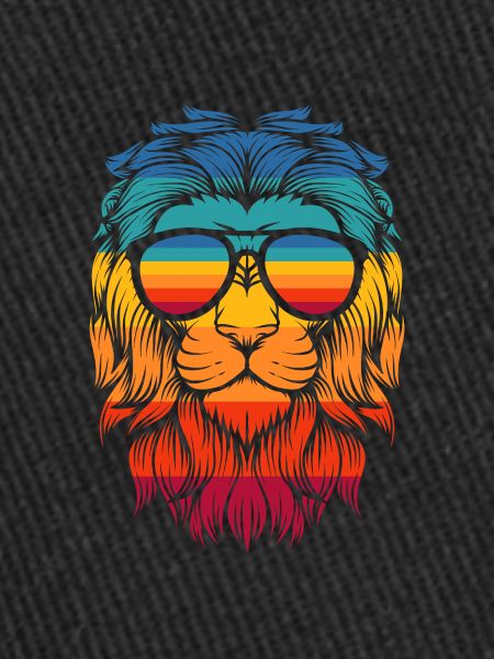 Lion with glasses