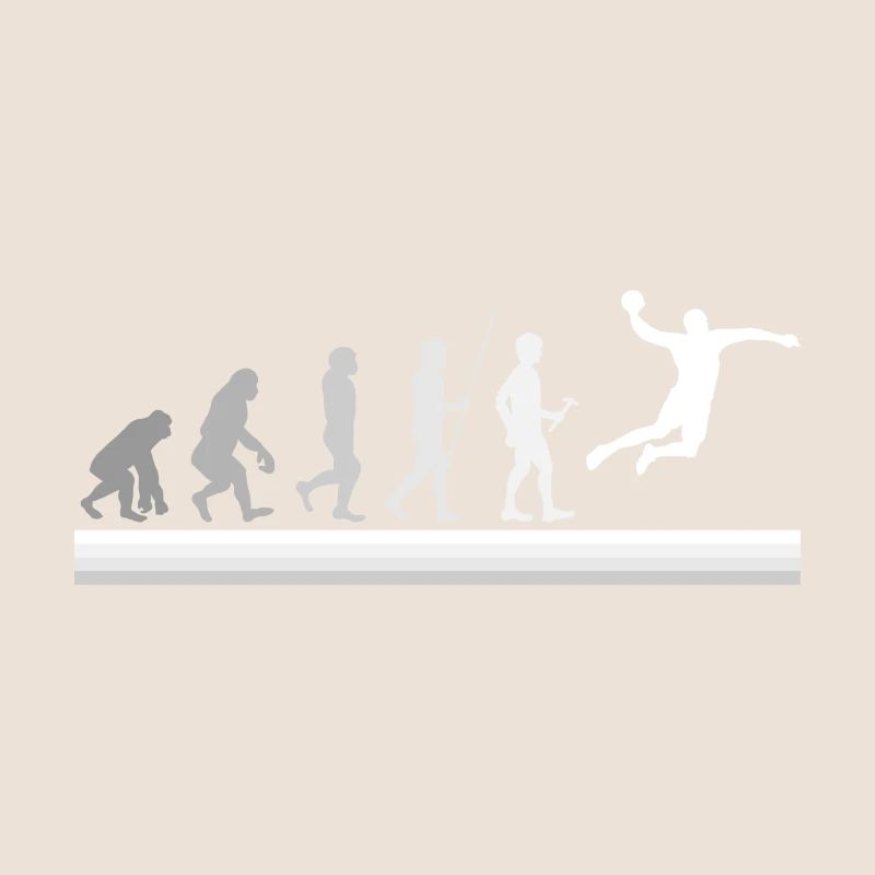 Evolution handballspieler Sport Hobby Geschenk