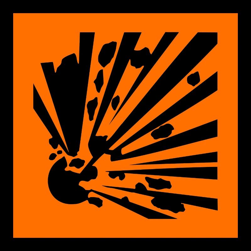 Symbole de danger explosif