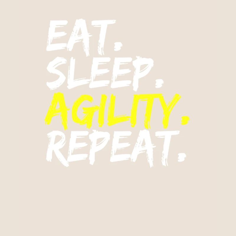 Eat Sleep Agility Repeat Dog Trainer Design