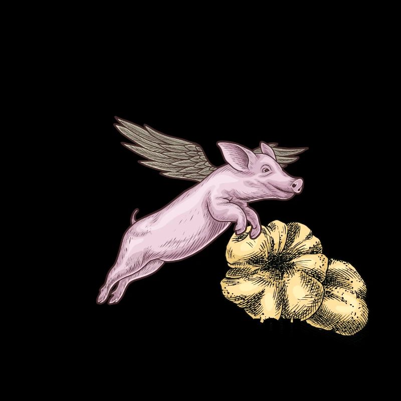 Truffe cochon avec aile