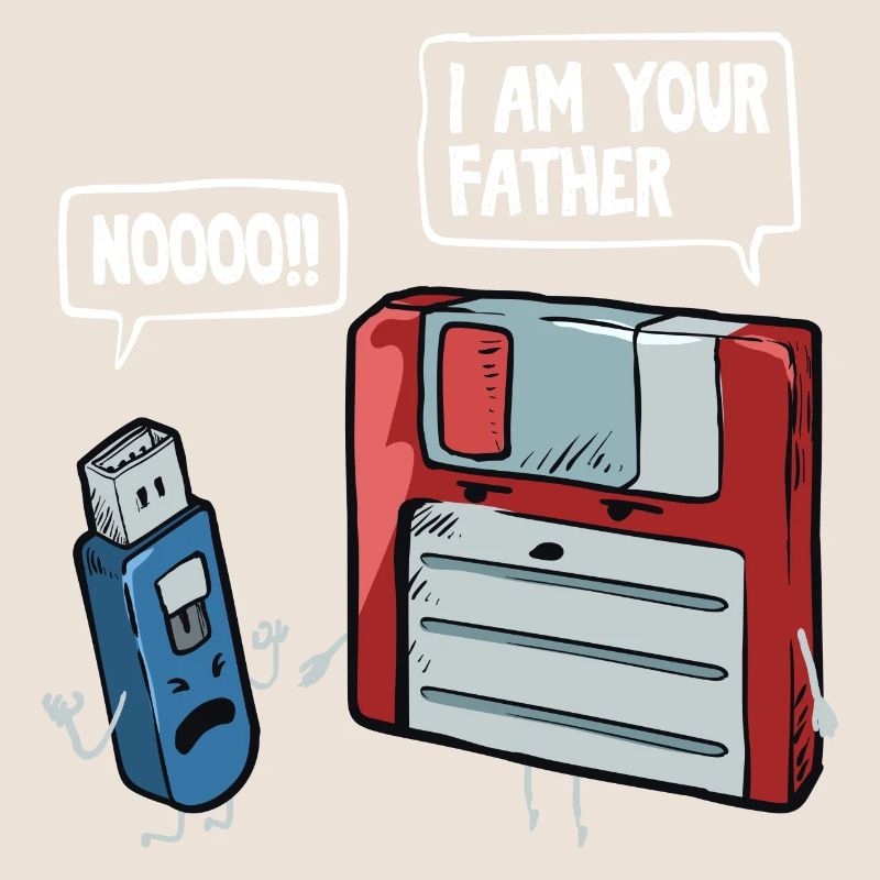 Floppy & USB Stick Gift for Computer Nerds