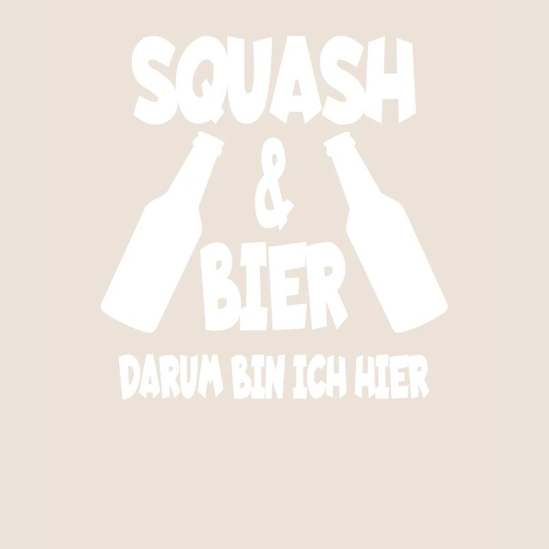 Squash & Bier Squashtrainer Squashspieler Geschenk