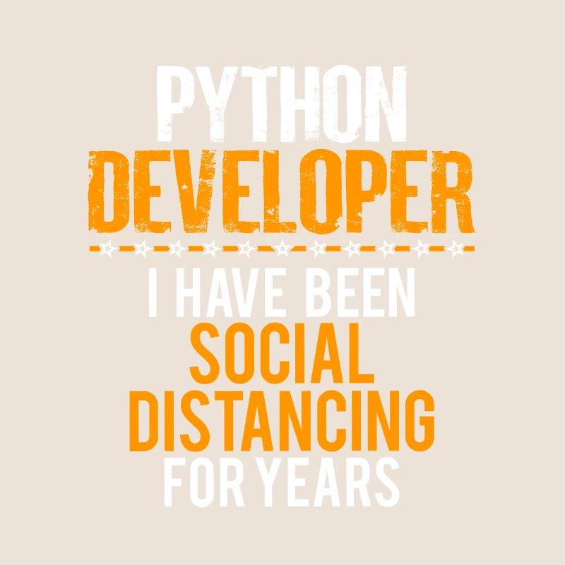 Python Developer Lustiges Shirt, schöne sarkastische T-Shirt