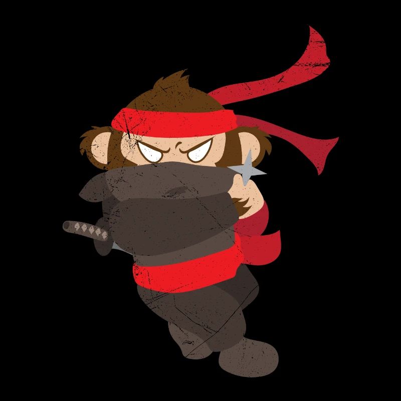 Ninja Affe Lustige Geschenkidee