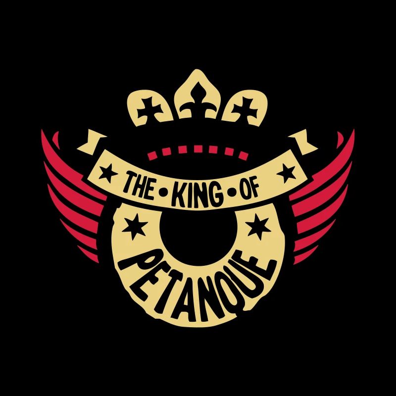king king petanque sport logo wing buffer