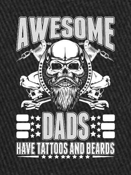 Papa tatouage Bart Moustachu père