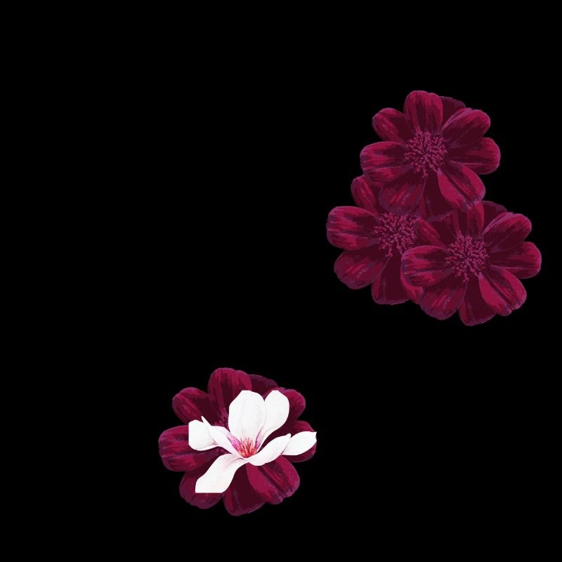 lettre Q fleuris