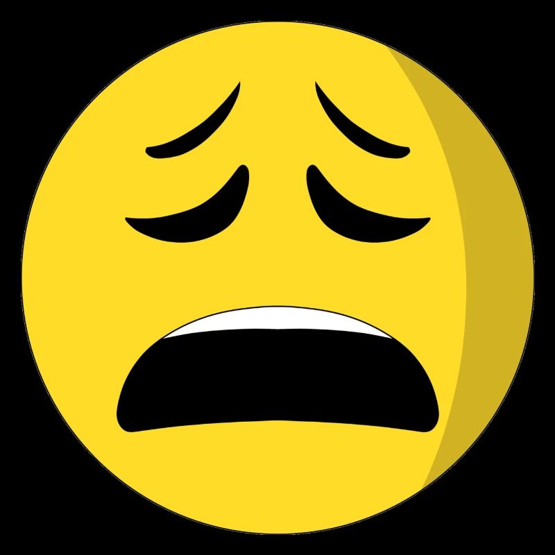 visage épuisé emoiji