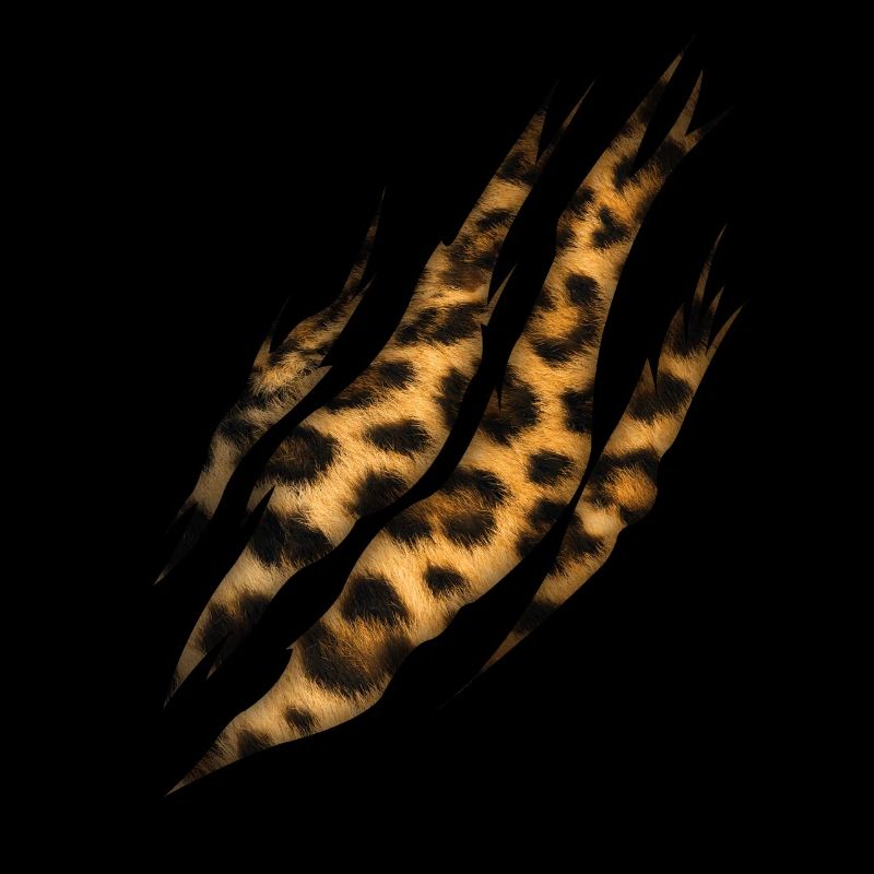 Kralle Leopard Fell Muster