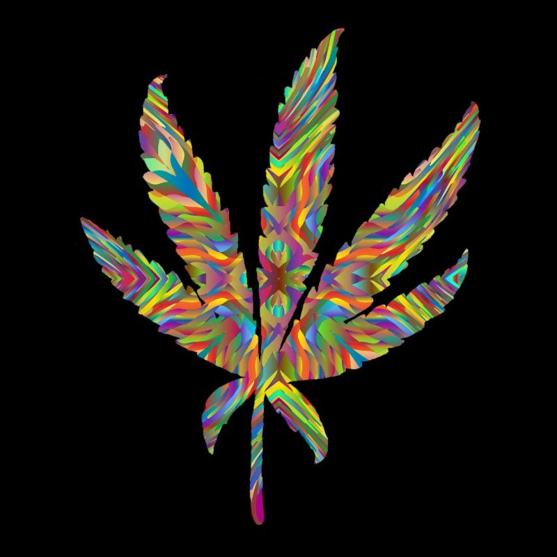 Hemp leaf psychedelic 2