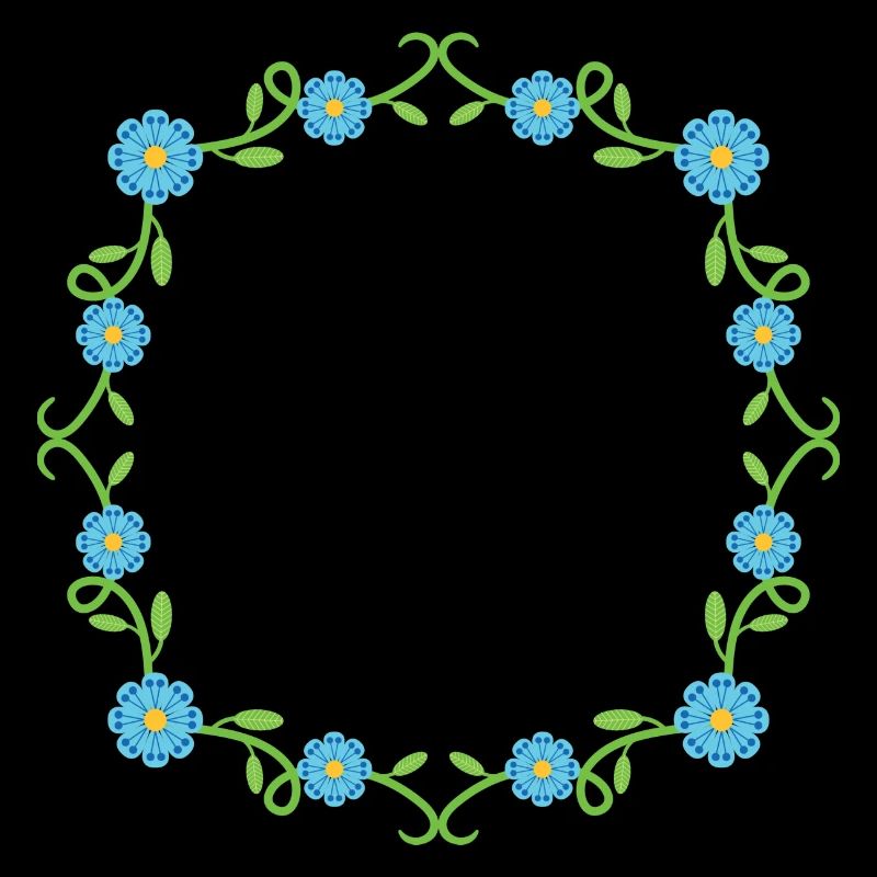 Blumen Kranz Rahmen