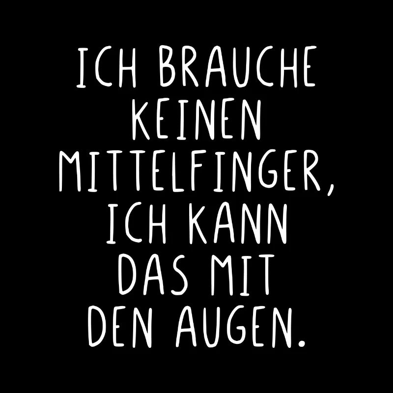 Ich brauche keinen Mittelfinger