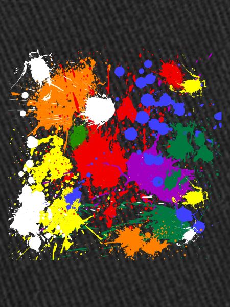 rainbow colour splash