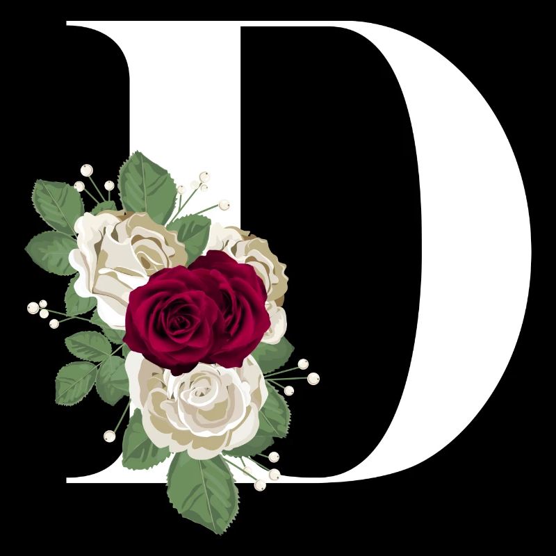 letter D flowered