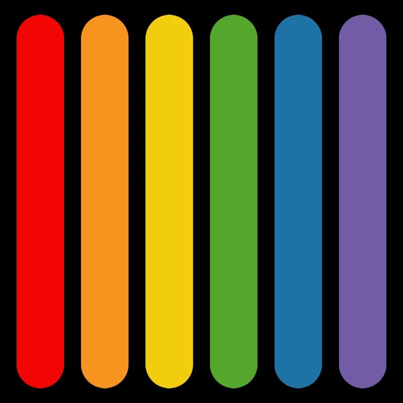 Regenbogen Staebchen