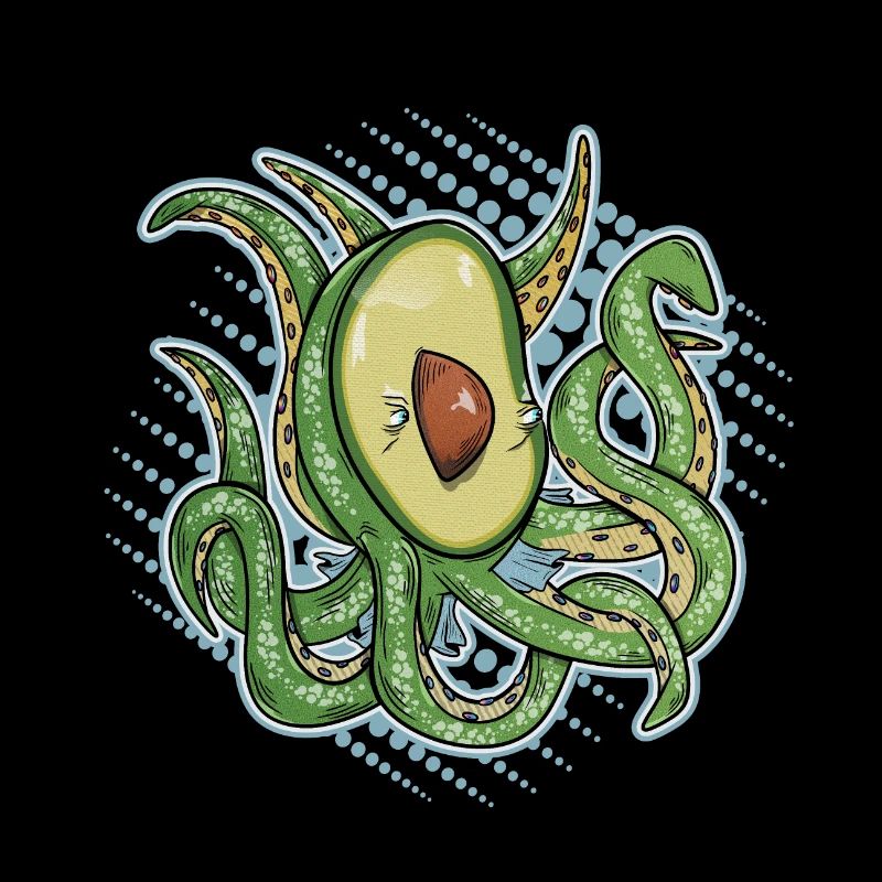 Avocado with tentacles