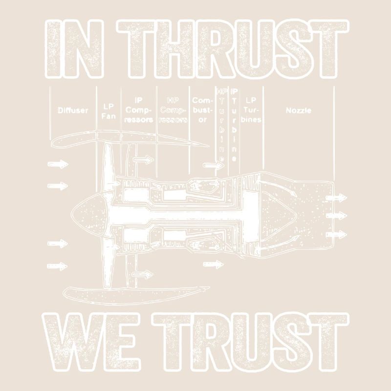 In Thrust We Trust - Vintage Design