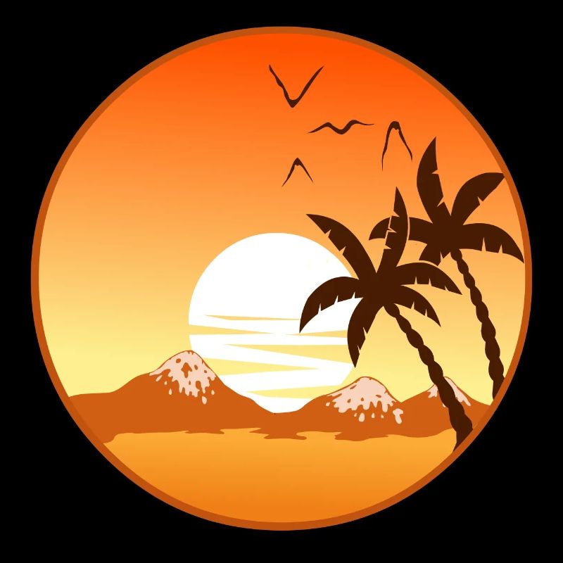 Coucher de soleil arrière-plan d’été