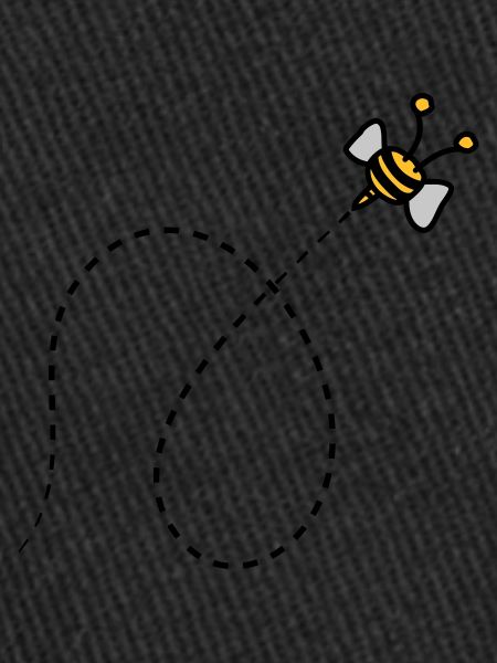 Dashed line bee