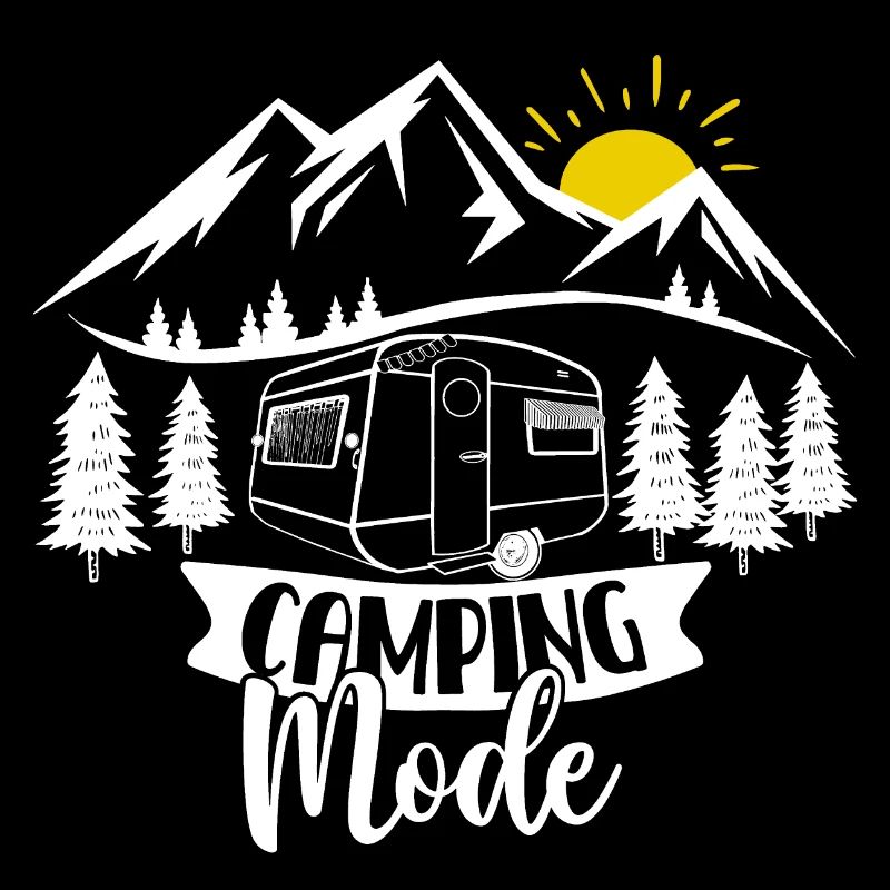 Camping Mode mit Wohnwagen - für alle Campingfans