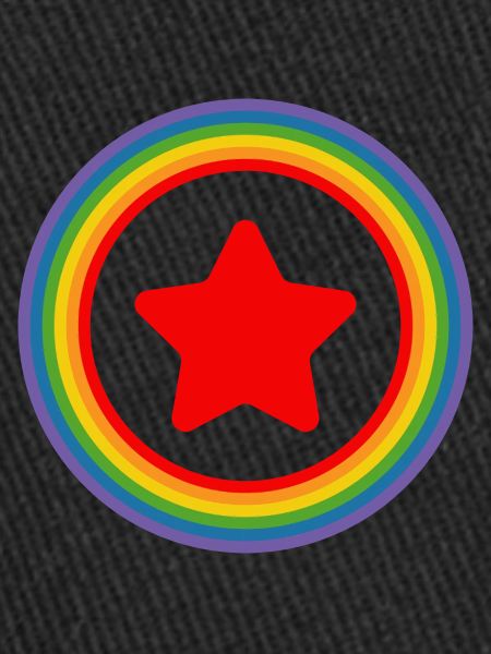 Rainbow round star