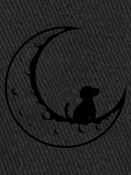 Cher chien de lune s’assoit