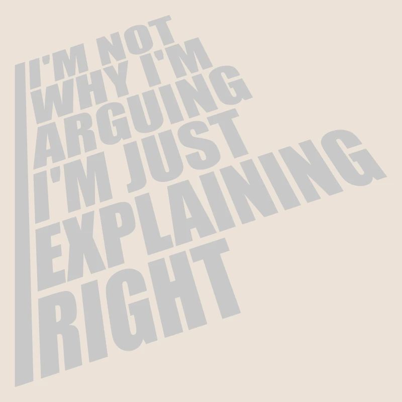 I m not arguing