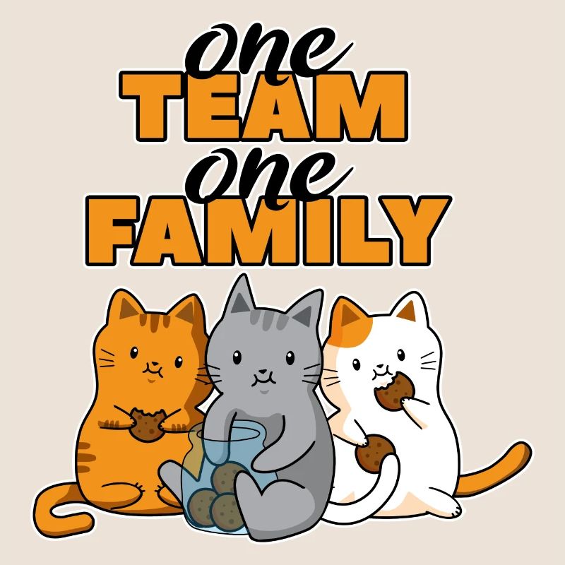 team family cat biscuits baking work colleagues