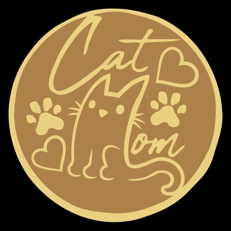 Logo rond Cat Mom