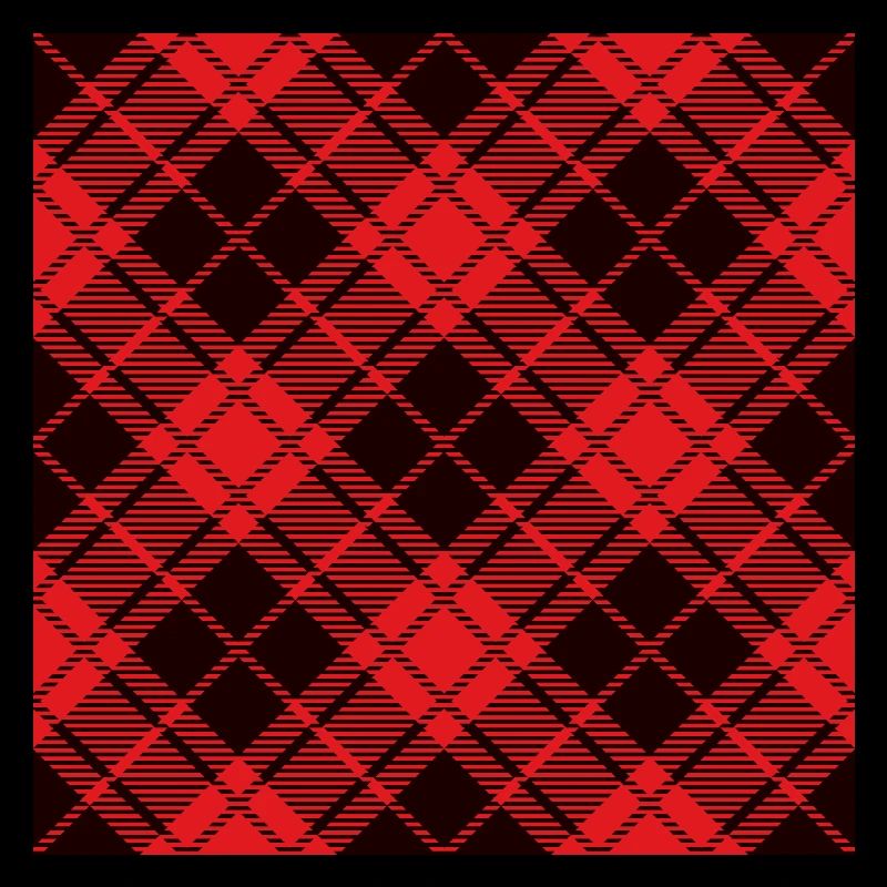 Red and black flannel buffalo pattern