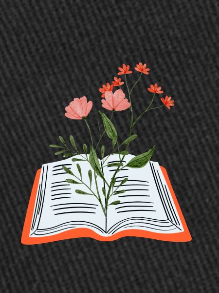 Flowers Growing From Book