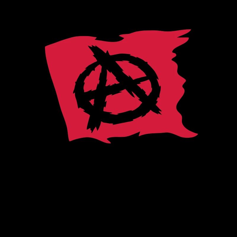 Design anarchy flag symbol