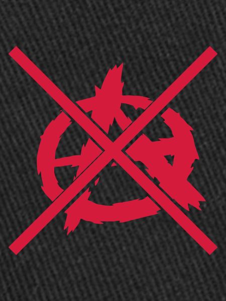 Interdit aucun symbole d'anarchie