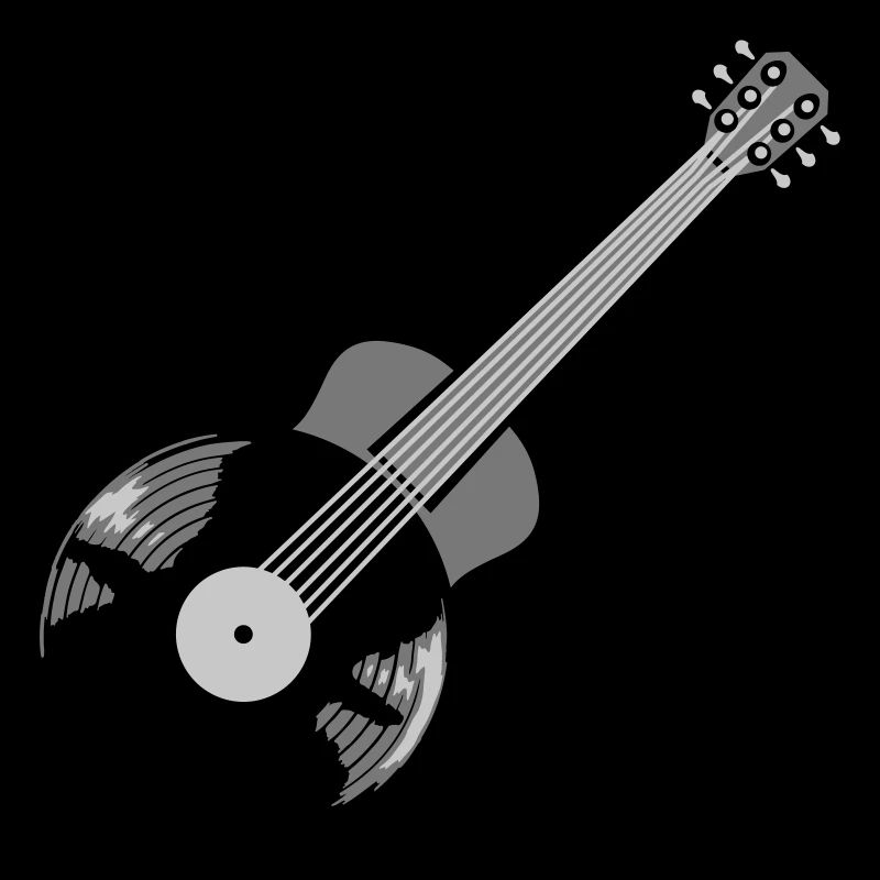 Guitariste vinyle jouant de la guitare