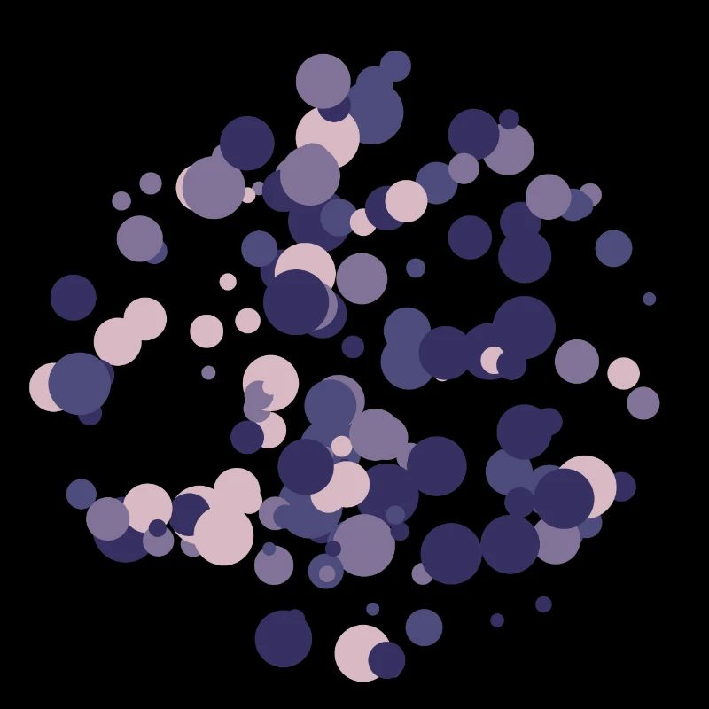 Abstract circles pattern