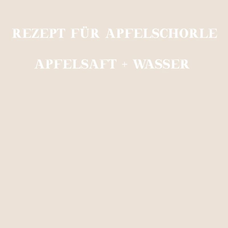 Apfelschorle Geschenkidee witzig