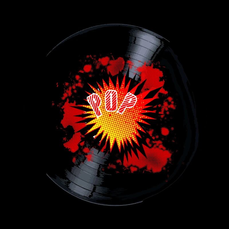 Explodierende Popmusik Long Play Record