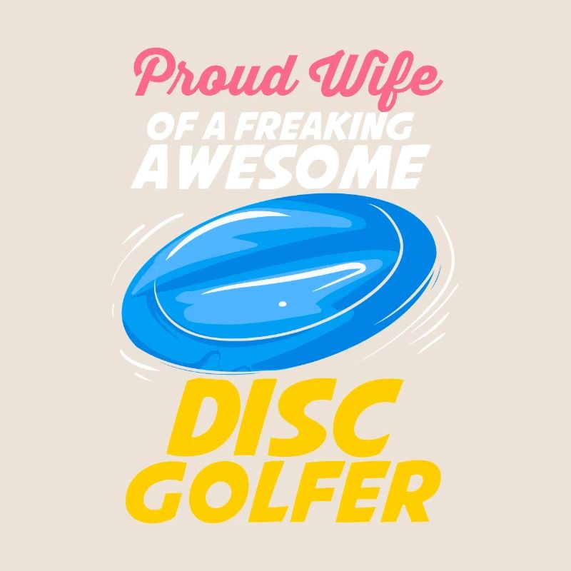 Ehefrau eines Discgolfers Disc Golf